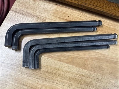 5pc BONDHUS ALLEN Hex Ball L-WRENCHES SAE 5/8"3/4" Metric 17, 14, 12 Large Size - Image 1 of 4