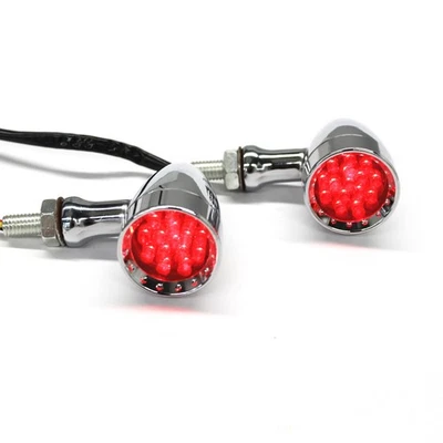 For Yamaha V Star 650 1100 1300 Motorcycle Bullet LED Turn Signal Running Light Foto 1 de 4