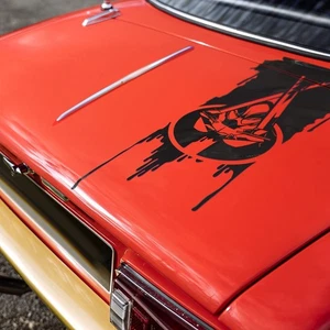 Hood Blood Blades Wade Mask Eyes Wilson Red Suit Assassin Mutant Car Vinyl Decal - Picture 1 of 2