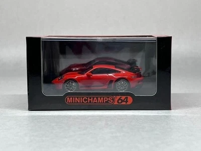 Modellino auto Minichamps 1/64 Porsche 911 GT3 992 arancione PMA da collezione - Immagine 1 di 2