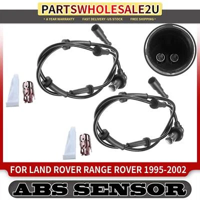 2x Front Left & Right ABS Wheel Speed Sensors for Land Rover Range Rover 95-02 - Image 1 of 4