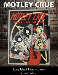 Motley Crue 1983 Las Vegas Concert Poster Foil Print by Andrew Alekseev - Picture 1 of 4