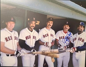 Tony Armas Boston Red Sox Signed 8x10 Photo Autograph Pic Rice Evans Gedman - Picture 1 of 1