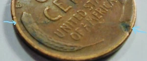 1939 P  Wheat Cent  REV. LAMINATION Error,   #RR39P - Picture 1 of 5