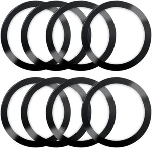 8 Pcs Universal Metal Ring Sticker Compatible MagSafe Magnetic Wireless Charging - Picture 1 of 7
