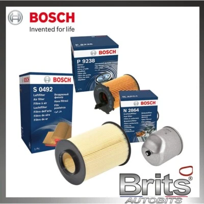 SERVICE KIT for VOLVO V50 1.6 D2 - BOSCH OIL AIR FUEL FILTERS (2010-2012) - Image 1 of 4