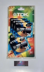 5x TDK MD-RXG 74 min Minidisc recordable Neuf New blister rigide - Photo 1/3