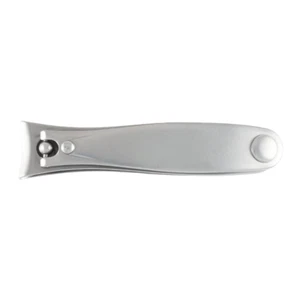 Small nail clipper - DOVO Solingen - STAINLESS STEEL with leather case black