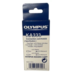 OM System / Olympus Olympus Anschlusskabel für Diktiergerät KA333 schwarz - Bild 1 von 2
