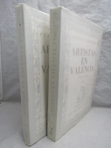 ARTISTAS EN VALENCIA PERES CONTELL 2 VOLUMES 1ST EDITION  PICASSO WAR POSTERS - Picture 1 of 2