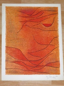Gustave Singier - El mar al atardecer 1959 - firmado 166/315-2 - Imagen 1 de 4