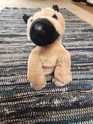 Webkins Ganz German Shephard plush dog no code HM146 black and brown collectible - Image 1 of 4