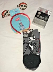 NIGHTMARE BEFORE CHRISTMAS LOT OF 3: Claire’s Headband Low Cut Socks Mini Lights - Picture 1 of 10