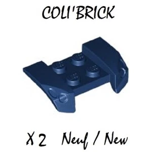 Lego 44674 - 2x Chassis Garde Boue / Vehicle Mudguard 2x4 - Dark Blue - NEUF - Imagen 1 de 1