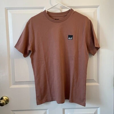 Nueva Camiseta Jack Wolfskin Para Mujer 365 100% Algodón Orgánico Rosa Afterglow Grande Foto 1 de 4