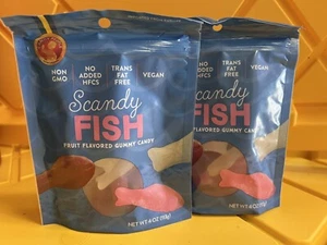 2 Candy People Swedish Scandy Fish Fruit Flavored Gummy Candy -4 Oz Each - Picture 1 of 3