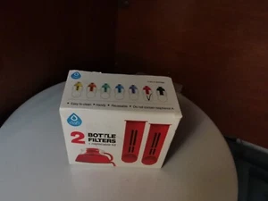 Dafi 2 bottle filters + replacement lid (Red) - Picture 1 of 1