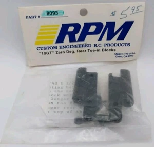 RPM 8093 Zero Degree Rear Toe In Blocks Team Associated RC10GT Nitro Parts 0° - Picture 1 of 1