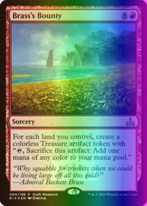 MTG Magic the Gathering Brass's Bounty (94/104) Rivals of Ixalan Promos LP FOIL - Picture 1 of 1