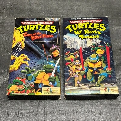 VHS TEENAGE MUTANT NINJA TURTLES 2 FAMILY HOME ENTERTAINMENT FHE TAPES - Image 1 of 4
