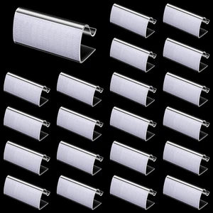 24 Pieces Table Skirting Clips Clear Tablecloth Clips for Indoor Outdoor Events - Picture 1 of 12