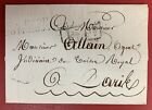 France, 1814 Stampless Cover, sent from Noirmoutier to Paris