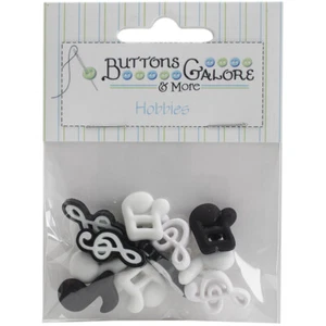 Buttons Galore Button Theme Pack-Music Notes - Picture 1 of 1