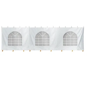 Pared lateral de ventana estándar 8x30 para tienda de campaña de eventos con dosel impermeable panel de vinilo de 14 oz - Imagen 1 de 6
