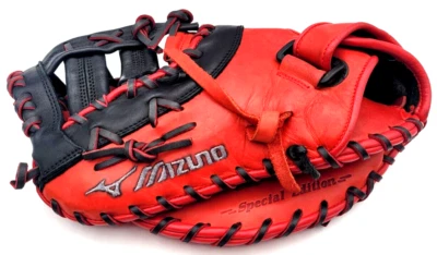 MIZUNO MVP PRIME СЕРИИ 1-Й ОСНОВАНИЕ ПЕРЧАТКА GXF50PSE3 КРАСНЫЙ ЧЕРНЫЙ СПЕЦИАЛЬНЫЙ ВЫПУСК LHT - Изображение 1 из 4