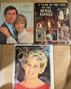 King Charles Diana Princess Wales Royal Wedding 3 Lot Books Book - Picture 1 of 4