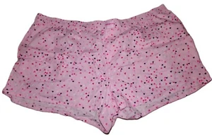 PANTALONES CORTOS PARA DORMIR JOYSPUN MUJER TALLA 3X 22W-24W ROSA MEZCLA ALGODÓN CORAZONES - Imagen 1 de 2
