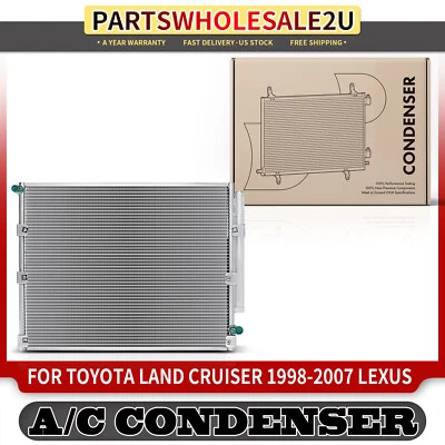 Condensador de CA con receptor secador para Lexus LX470 1999 Toyota Land Cruiser 1998-2007 Foto 1 de 4