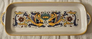 Nova Deruta Rectangular Serving Tray - Handpainted. Made in Italy 15" × 5.75”. - Picture 1 of 8