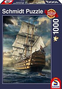 Schmidt - Set Sail Boat with White Sails Jigsaw Puzzle (1000 Pieces)