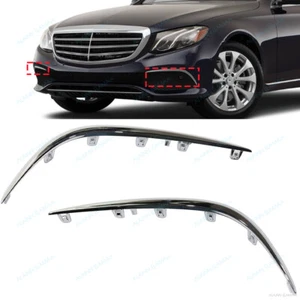 L&R Front Bumper Side Molding Trim For Mercedes Benz W213 E300 E400/450 2017-19 - Imagen 1 de 9