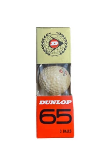 New #6 Vintage Golf Balls 65- 3pc Set - Picture 1 of 3