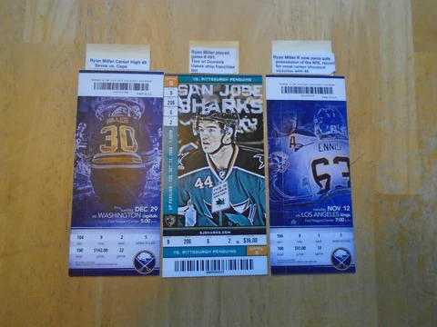 (3) Ryan Miller Tickets played game # 491 ties Hasek atop Franchise List Buffalo Cover