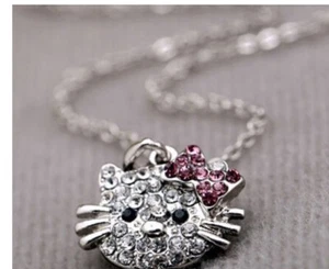 Hello Kitty Rhinestone Necklace - Picture 1 of 5