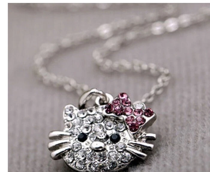 Colar de strass Hello Kitty - Imagem 1 de 1