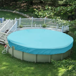 Cubierta de piscina redonda sobre el suelo cubierta de piscina impermeable PVC - Imagen 1 de 28