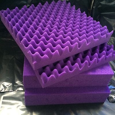 Flame-Retardant Sound-proof Foam Purple Wave Acoustic Panel 6 PCS • 24.90£
