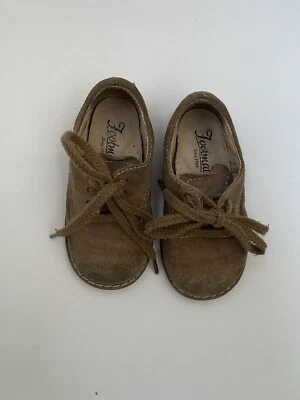 FOOTMATES ребенка ясельного возраста мальчика коричневый замши кожаные туфли 5 М США - Изображение 1 из 4