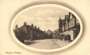 PC STREET SCENE WALLASEY MERSEYSIDE ENGLAND VINTAGE POSTCARD (u9242) - Picture 1 of 2