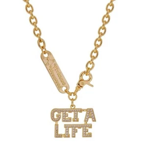 Vivienne Westwood Get A Life Chunky Necklace In Gold-Tone With Gift Packaging - Picture 1 of 7