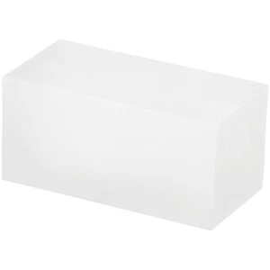 Plymor Frosted Acrylic Rectangular Display Block, 1.5" H x 1.5" W x 3" D - Picture 1 of 1