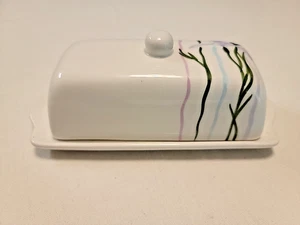 Corelle Coordinates Shadow Iris Butterdose & Deckel gebraucht fasst 1 Stab - Bild 1 von 10