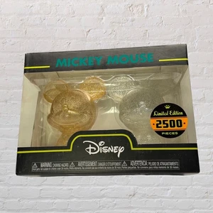 Funko Disney Mickey Mouse Gold & Silver Glitter Hikari XS Limited Edition Vinyl - Picture 1 of 6