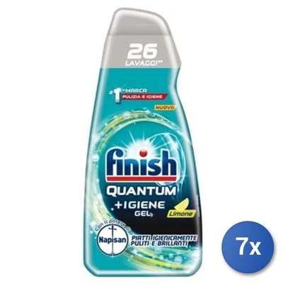 7x Bundle Finish Gel Spülmaschine Ultimate 560 Ml. Zitrone Foto 1 de 3