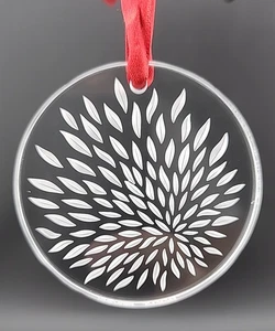 Lalique France Decorazione Natalizia Cristallo - Vibrazione Trasparente - 2006 - Holiday Noel - Foto 1 di 7