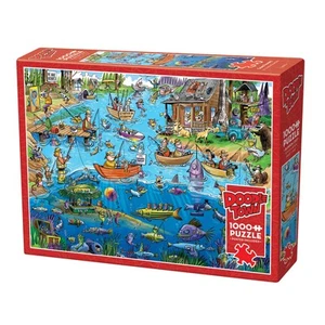 Gone Fishing - 1000 Piece Puzzle - Reference Poster Included - Picture 1 of 7